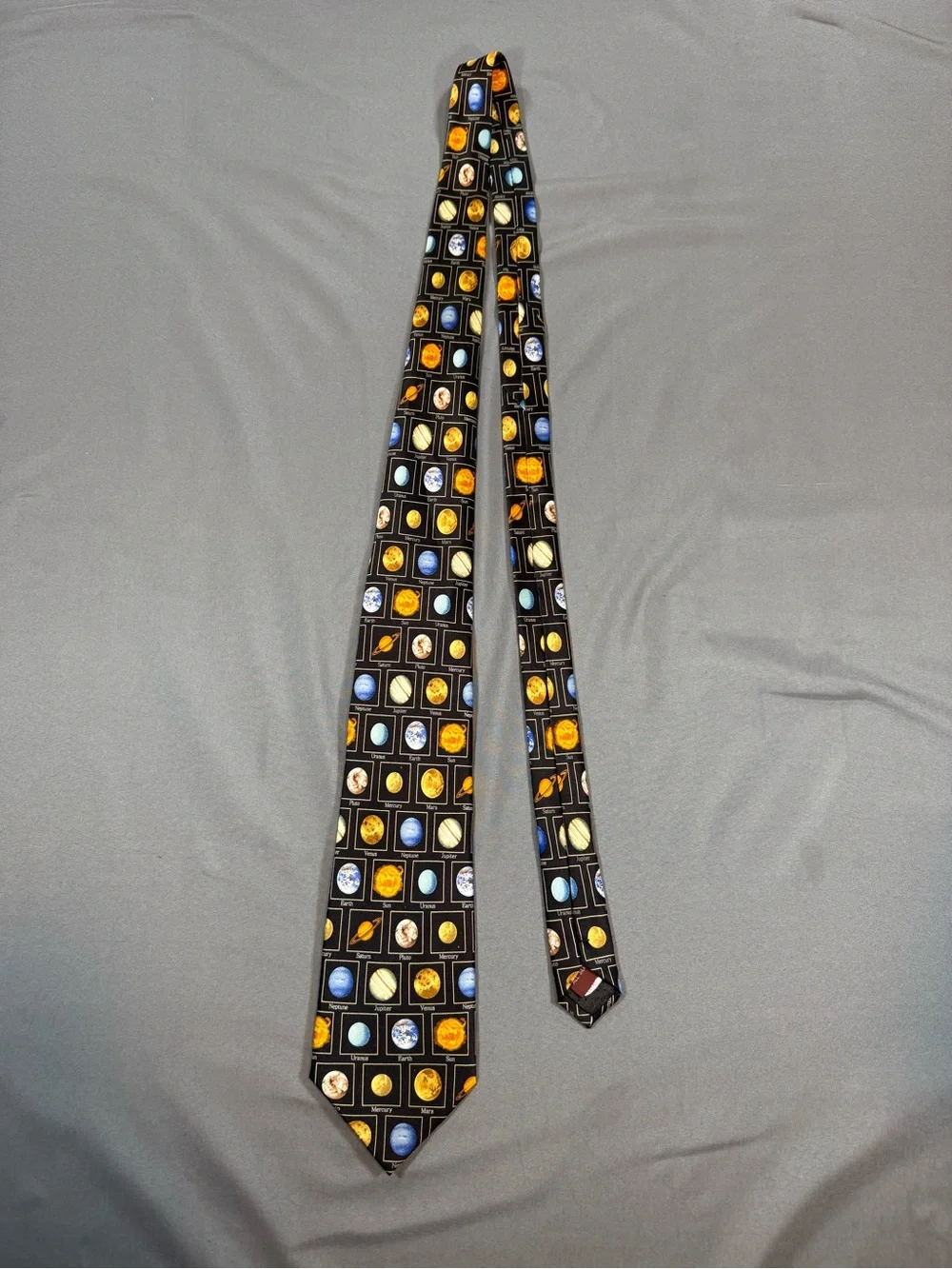 Museum Artifacts Silk Solar System Space Astronomy Tie